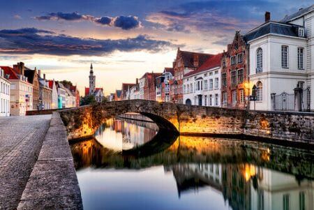 what language do they speak in belgium Cityscape of Bruges skrivanek