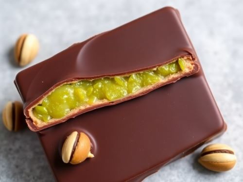 Dubai Schokoladenwurfel mit Pistazienpaste und Katai Was ist Dubai Schokolade ubersetzungsburo berlin